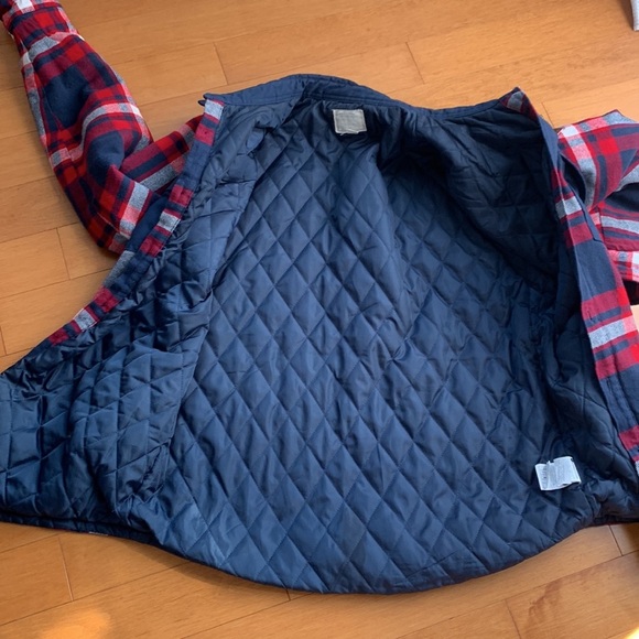 Mountain Warehouse Quilted Flannel Button down Men’s Plaid Shirt Jacket Size M - Picture 5 of 15